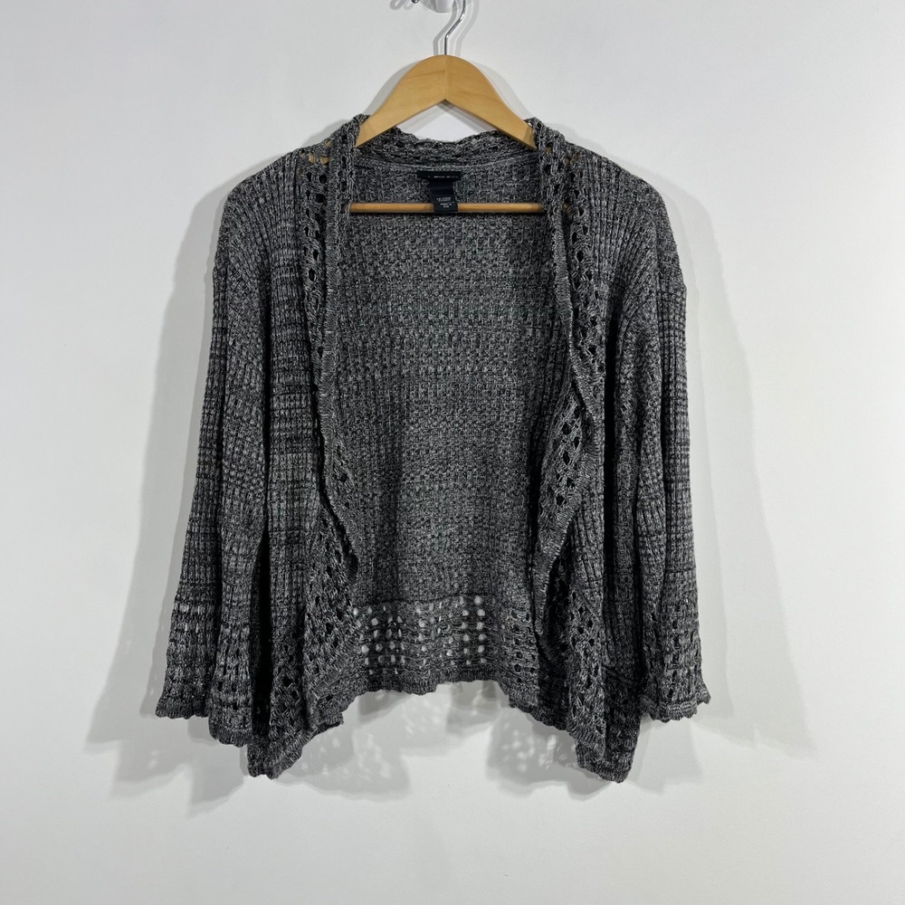 Lane Bryant Crochet Fairy Grunge Boho Cardigan Sweater Womens 18 20W Knit